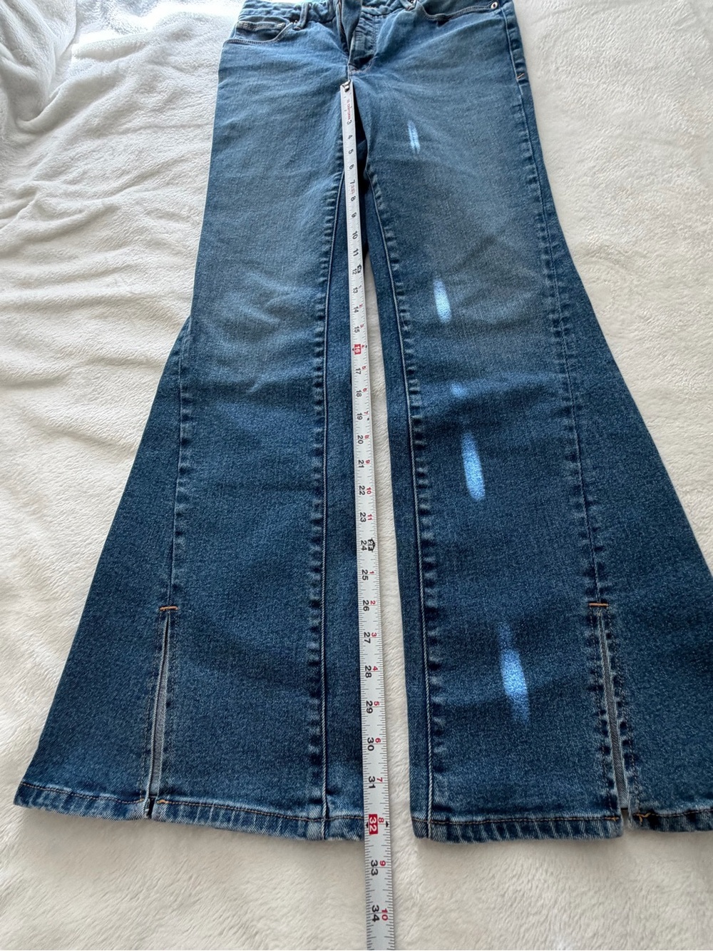 Good American Dark Blue Flare Jeans Sz 29